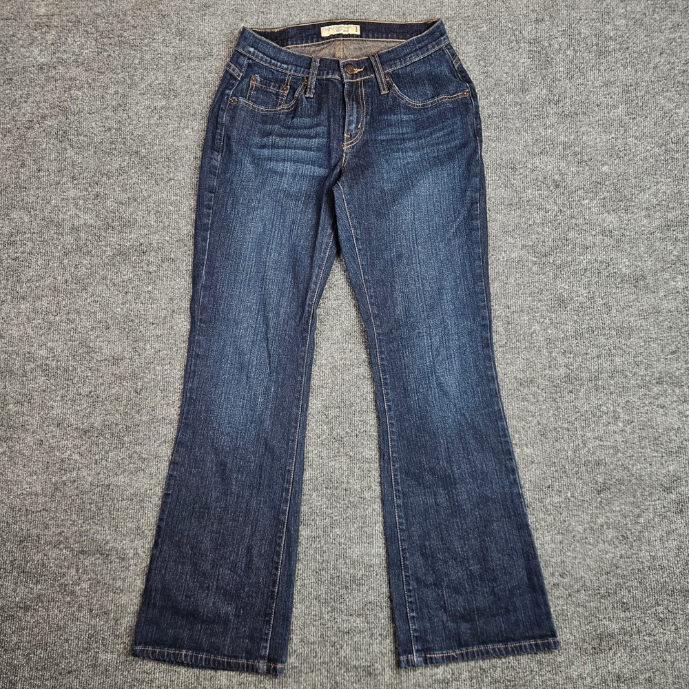 Levis 529 Curvy Bootcut Jeans Women's 8 Mid Rise Dark Wash Blue Denim Stretch